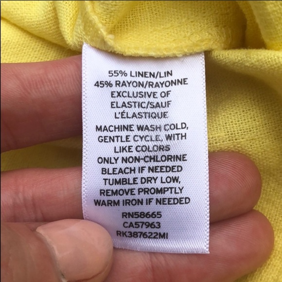 Abound Tie Front Linen Blend High Rise Shorts M - Picture 8 of 8